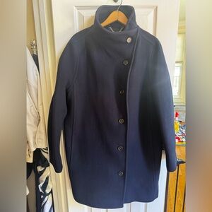 EUC J. Crew Villa coat in Italian stadium-cloth